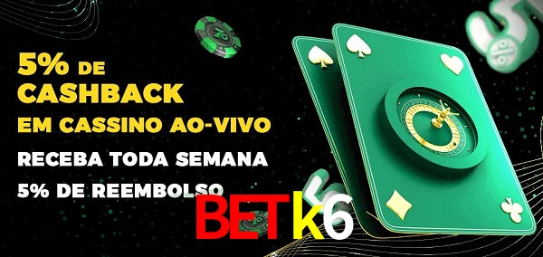 Promoções do cassino ao Vivo betk6